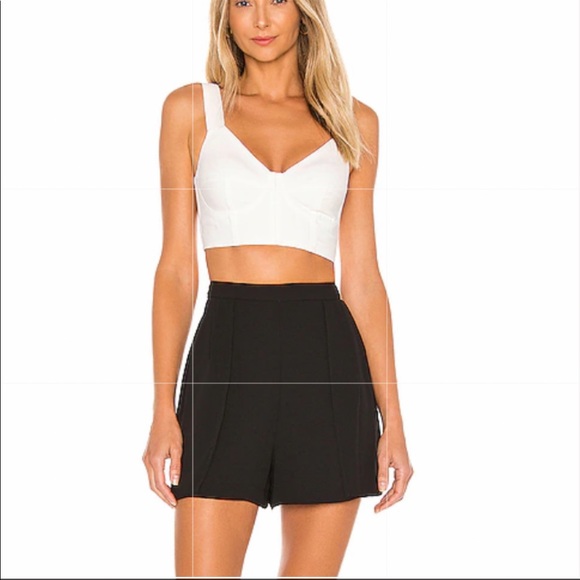 NWT BCBGMAXAZRIA Silk Georgette pleated Short Sz L - Picture 2 of 15